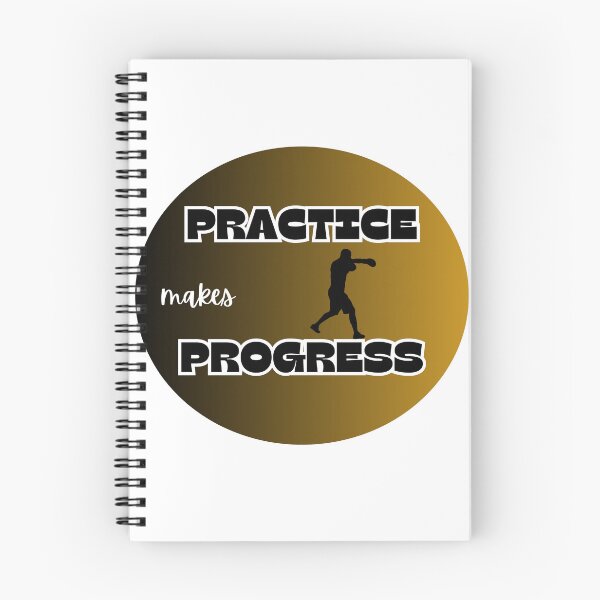 Item preview, practice makes progress, boxing designed and sold by IFarty.