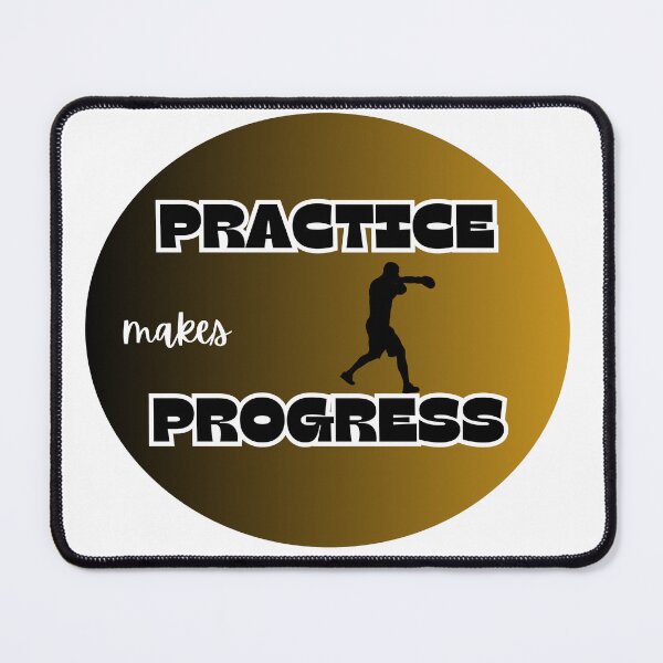Item preview, practice makes progress, boxing designed and sold by IFarty.