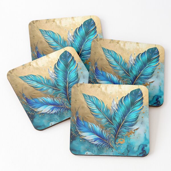 Item preview, Teal Feathers designed and sold by Tau Tia L Douglass.