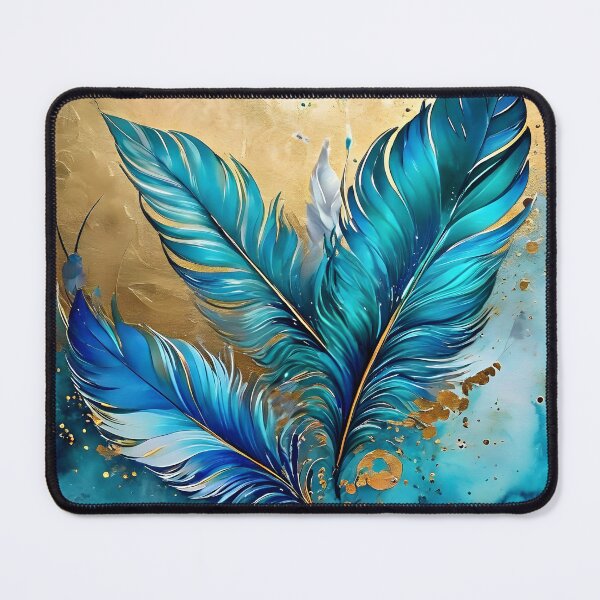 Item preview, Teal Feathers designed and sold by Tau Tia L Douglass.