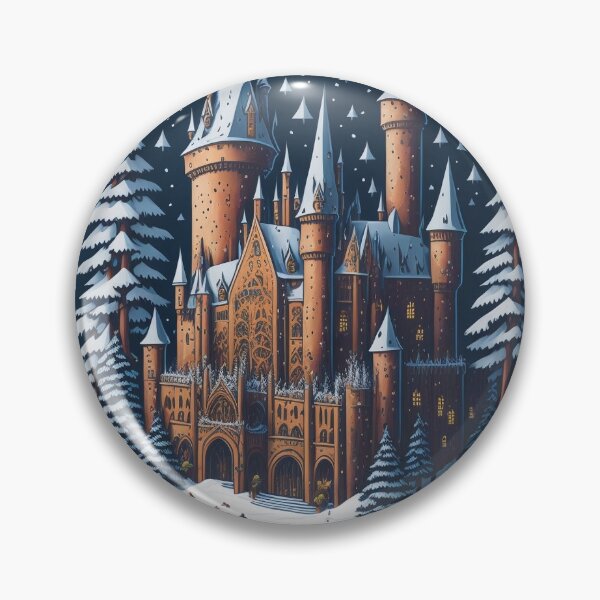 Item preview, Magical Winter Castle Sticker designed and sold by pelzolga.