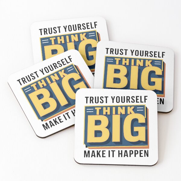 Item preview, Think Big, Trust Yourself, Make It Happen Motivational designed and sold by Noertz.