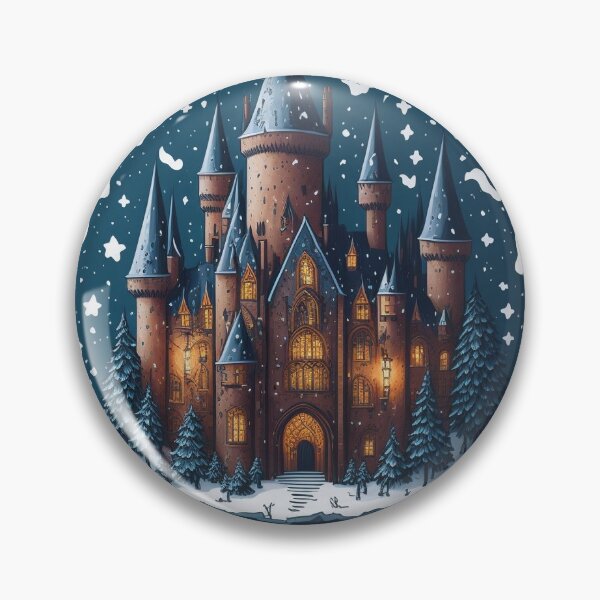 Item preview, Magical Winter Castle Sticker designed and sold by pelzolga.