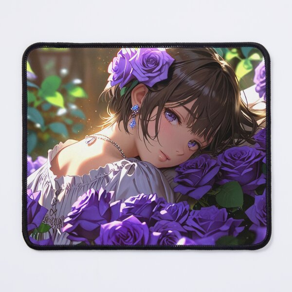 Item preview, Beauty of purple roses lady. designed and sold by PatDoArt.