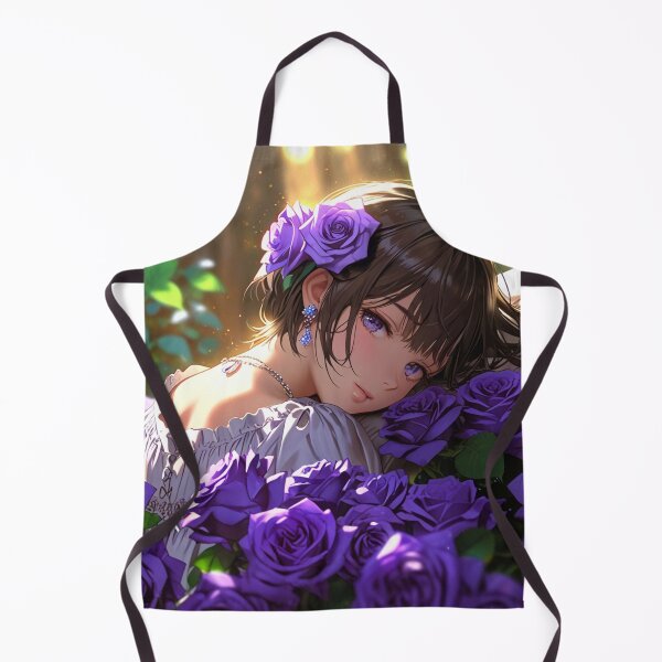 Item preview, Beauty of purple roses lady. designed and sold by PatDoArt.