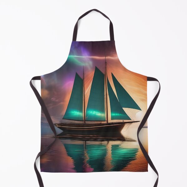 Item preview, Sailboat against the backdrop of the Northern Lights designed and sold by quasartphil.