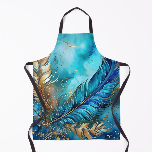 Item preview, Gold and Blue Feathers designed and sold by Tau Tia L Douglass.