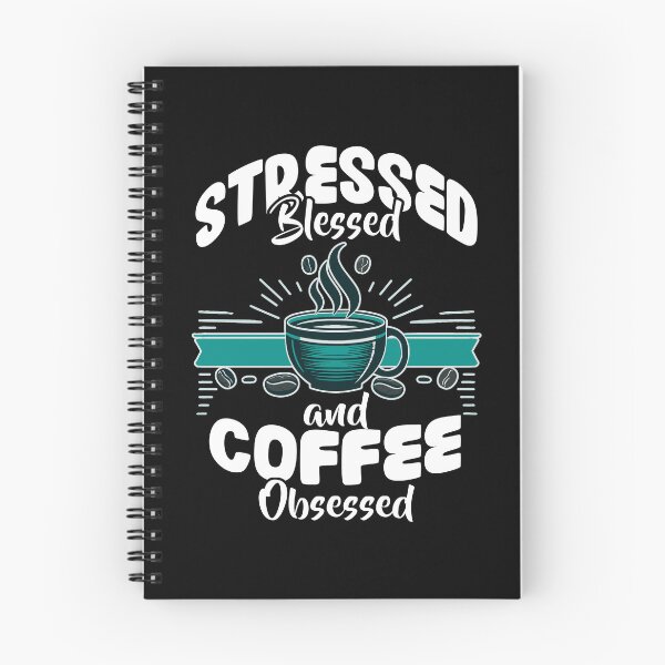 Item preview, Stressed Blessed and Coffee Obsessed Funny Barista designed and sold by Dressed For Duty.