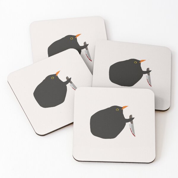 Item preview, Cute blackbird with knife designed and sold by alexiia54.