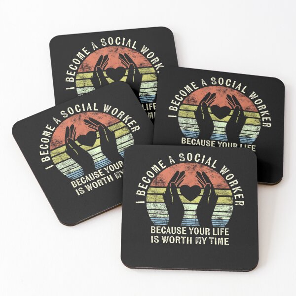 Item preview, I Became a Social Worker Because Your Life is Worth My Time Quote designed and sold by Creatiforge.