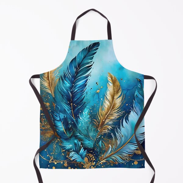 Item preview, Gold and Teal Feathers designed and sold by Tau Tia L Douglass.