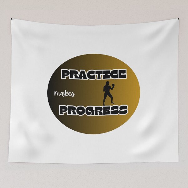 Item preview, practice make progress boxing designed and sold by IFarty.