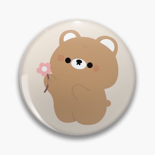 Item preview, Brown Bear with Flowers designed and sold by theladyernestember.