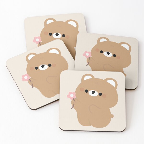 Item preview, Brown Bear with Flowers designed and sold by theladyernestember.
