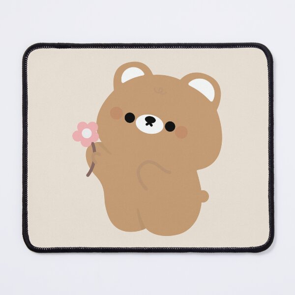 Item preview, Brown Bear with Flowers designed and sold by theladyernestember.