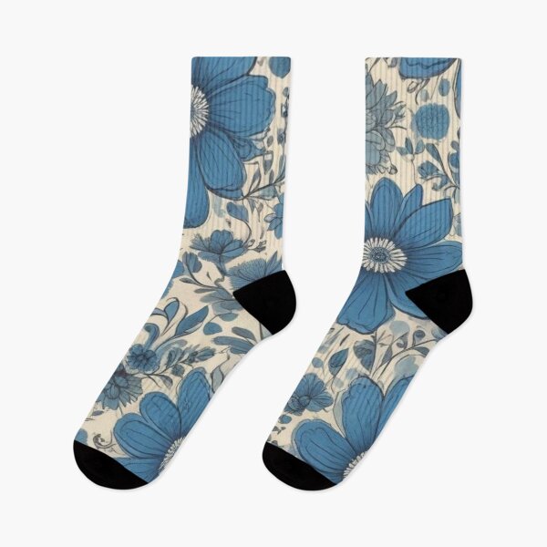 Item preview, Vintage blue flowers designed and sold by GasconyPassion.