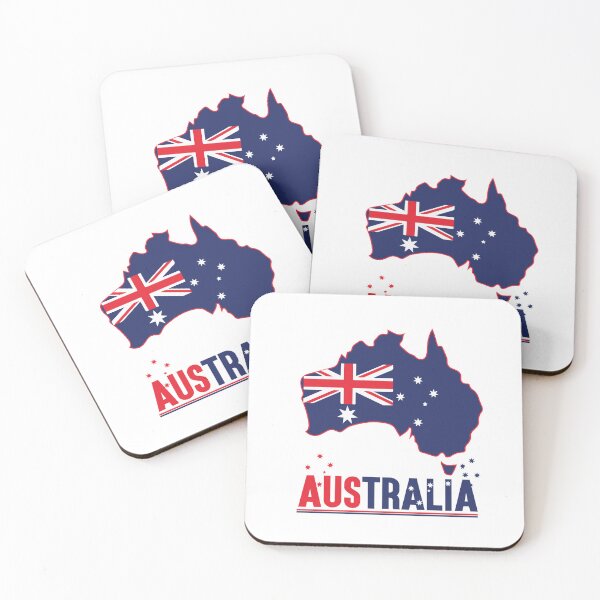 Item preview, Australia Flag and Map Design designed and sold by deepbalance.