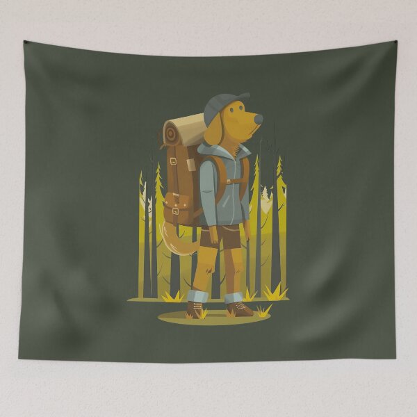 Item preview, Hiking Dog Outdoor Adventure designed and sold by Wild-Co.