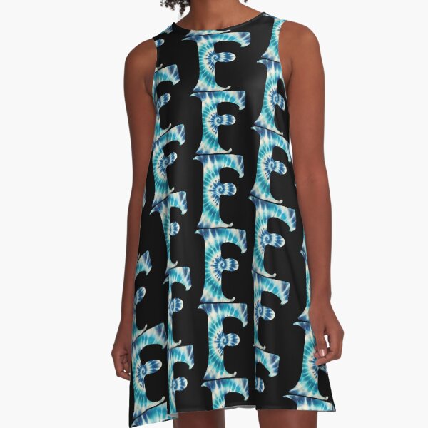 TIE-DYE LETTER F A-Line Dress