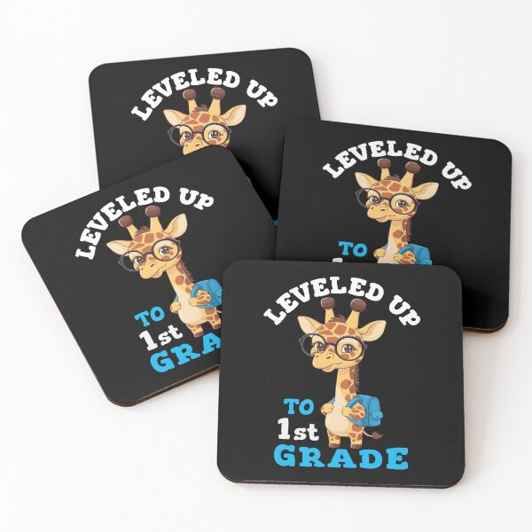 Item preview, Leveled up to 1st Grade - Funny Giraffe designed and sold by HandicraftArt.