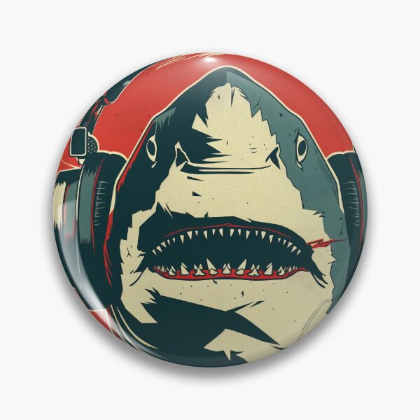 Item preview, Shark With Headphones: He Loves the Music! designed and sold by WaveVisions.
