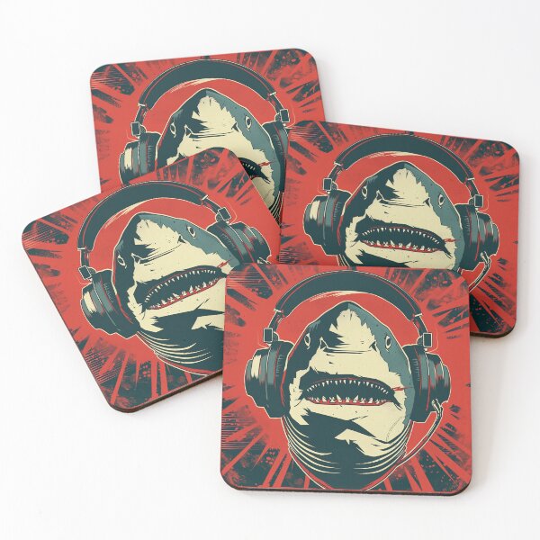 Item preview, Shark With Headphones: He Loves the Music! designed and sold by WaveVisions.