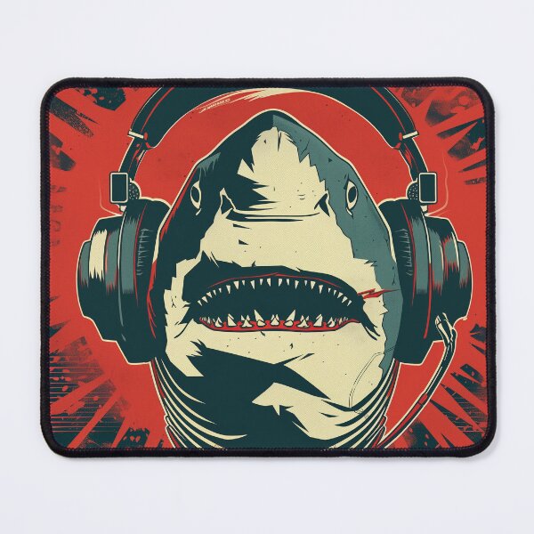 Item preview, Shark With Headphones: He Loves the Music! designed and sold by WaveVisions.