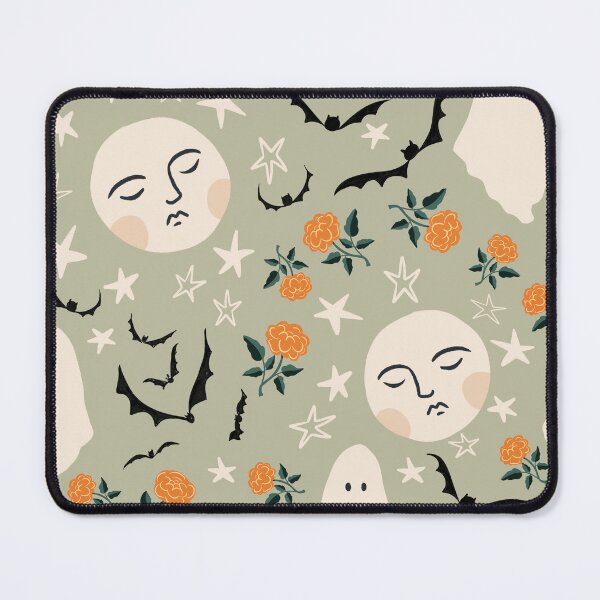 Item preview, Moon and stars with ghosts and bats for Halloween designed and sold by SJAPhoto.