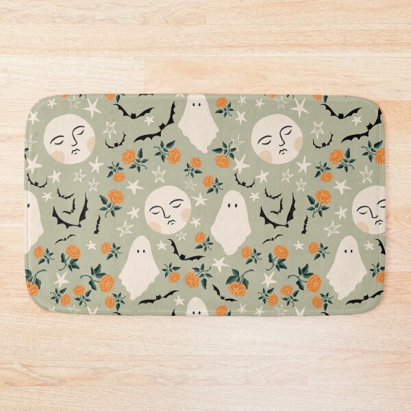 Item preview, Moon and stars with ghosts and bats for Halloween designed and sold by SJAPhoto.