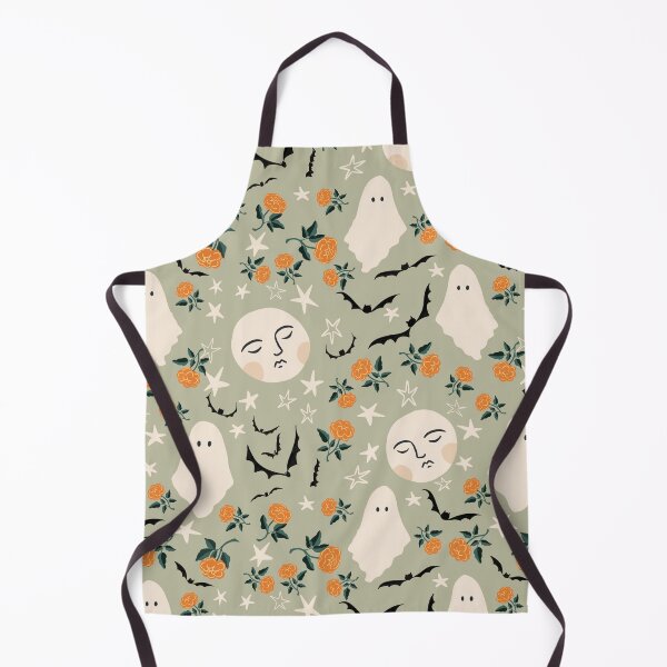 Item preview, Moon and stars with ghosts and bats for Halloween designed and sold by SJAPhoto.