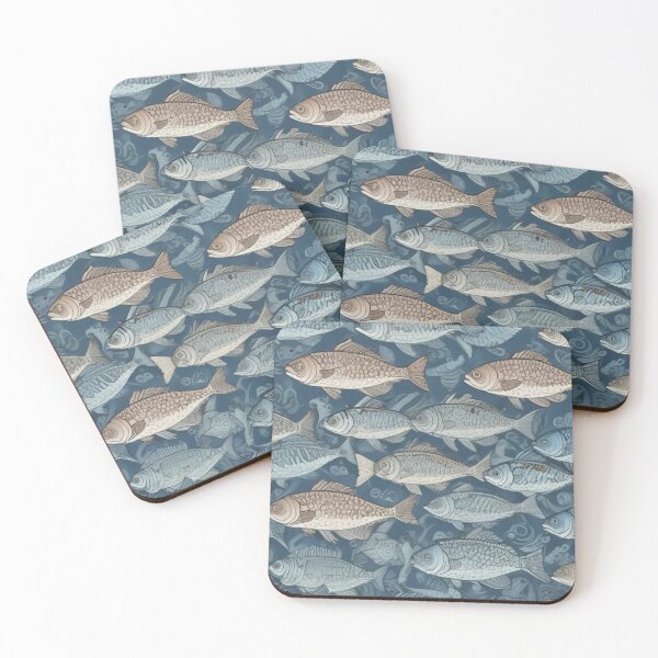 Item preview, Retro blue fish designed and sold by GasconyPassion.