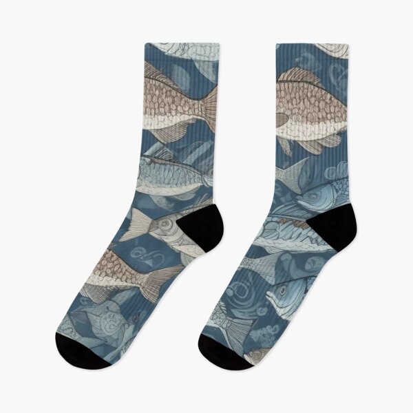 Item preview, Retro blue fish designed and sold by GasconyPassion.