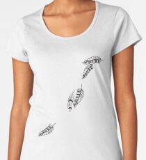 Falling Feathers Women's Premium T-Shirt