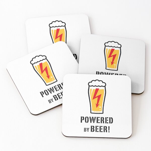Artikelvorschau, Powered By Beer! (Bier / Biertrinker / Blitz / POS) entworfen und verkauft von MrFaulbaum.