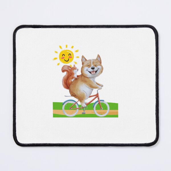 Item preview, Dog riding bike with squirrel designed and sold by MichalWeider.
