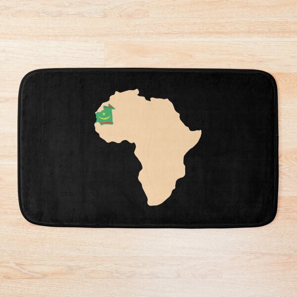 Item preview, African map with Mauritania flag designed and sold by vibeno1.