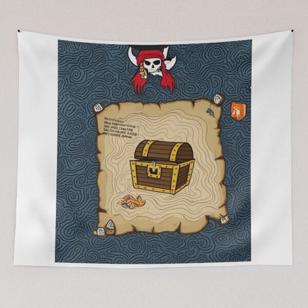 Item preview, Unlocking Pirate Treasures: An Adventure Map Design designed and sold by merve02shop.