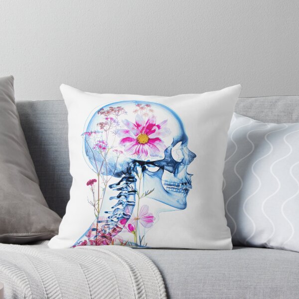 Item preview, X-ray of skull with flowers designed and sold by MagicColorPrint.