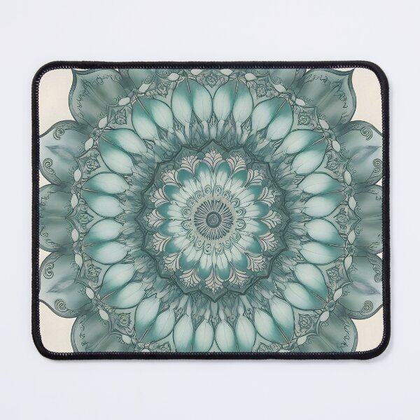 Item preview, Turquoise Mandala of Clear Communication for the Throat Chakra designed and sold by monchie.
