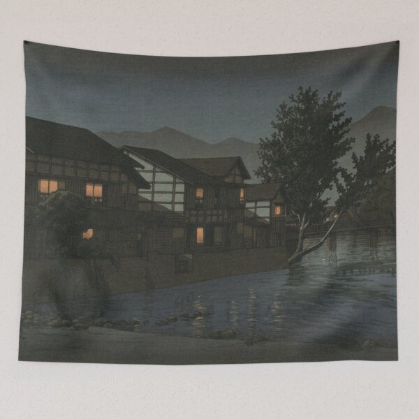 Item preview, Owani Hot Springs by Kawase Hasui designed and sold by Takeda-art.