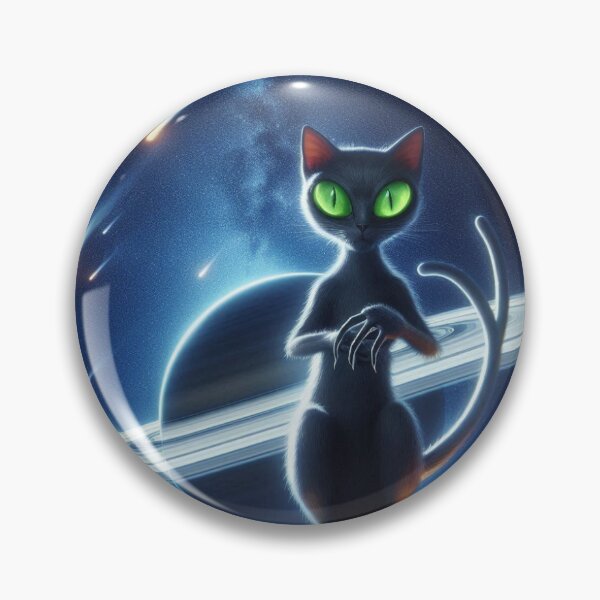 Item preview, Cat with glowing green eyes designed and sold by Peter-Pan-S.