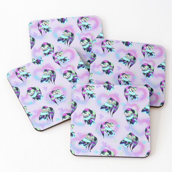 Item preview, Fizzarolli Fizz Neon Hearts & Stars Seamless Pattern Helluvaboss  designed and sold by Playful Patternz.