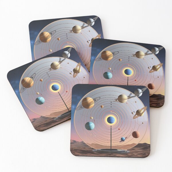 Item preview, Orbiting Elegance: A Stylized Solar System designed and sold by merve02shop.