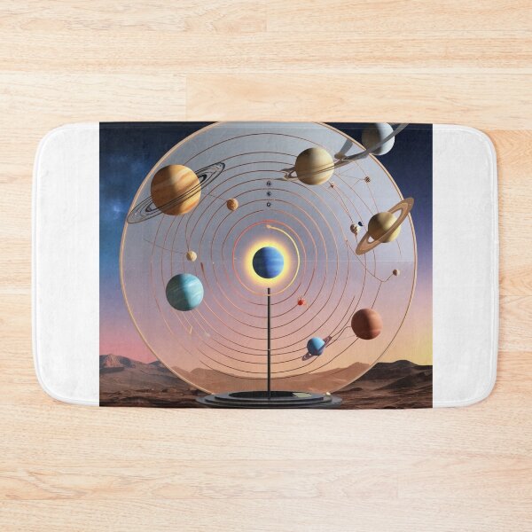 Item preview, Orbiting Elegance: A Stylized Solar System designed and sold by merve02shop.