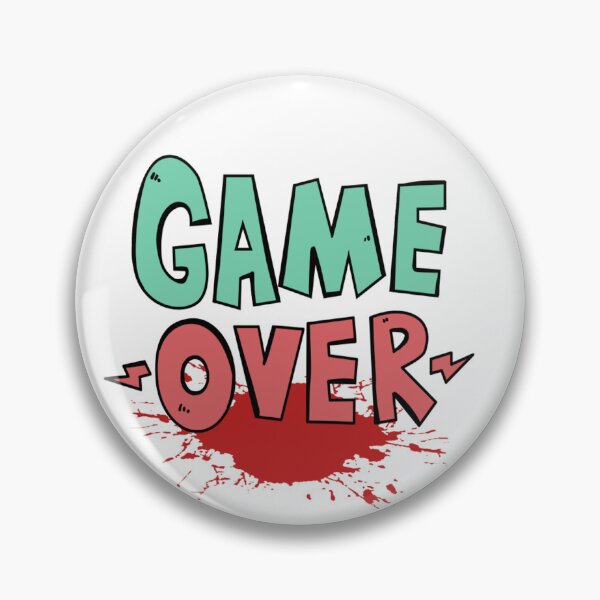Item preview, A GAME OVER sticker  designed and sold by ARTofBito.