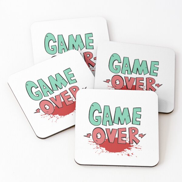 Item preview, A GAME OVER sticker  designed and sold by ARTofBito.