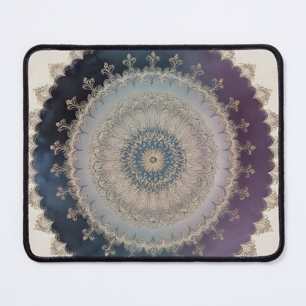 Item preview, Dark blue mandala of intuitive wisdom for the third eye designed and sold by monchie.