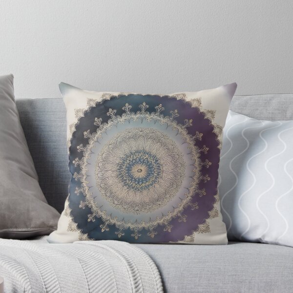 Item preview, Dark blue mandala of intuitive wisdom for the third eye designed and sold by monchie.
