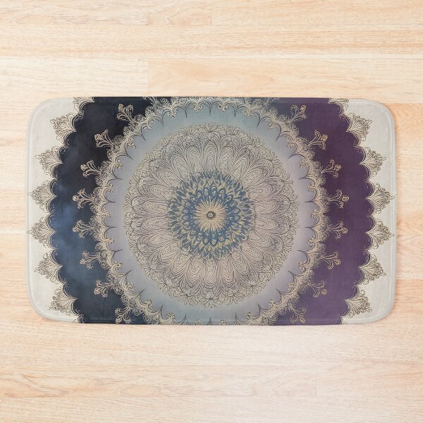 Item preview, Dark blue mandala of intuitive wisdom for the third eye designed and sold by monchie.