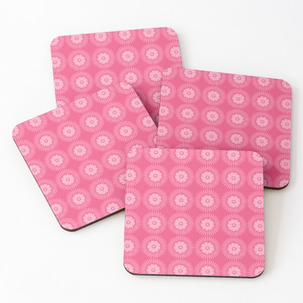 Item preview, Pink flower seamless pattern wallpaper print designed and sold by SpinklyCreations.
